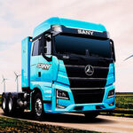 До України прибув перший електричний тягач