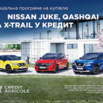 В Україні діє спеціальна програма на купівлю Nissan JUKE, QASHQAI та X-TRAIL у кредит