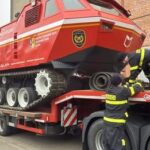Чеські рятувальники випробували новий транспортер-амфібію